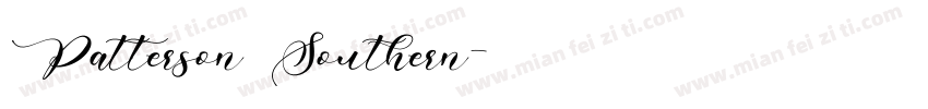 Patterson Southern字体转换